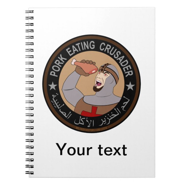 Pork Eating Crusader Notebook (Front)