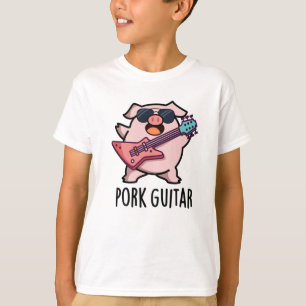 Pork Guitar Funny Rock Guitar Pig Pun T-Shirt