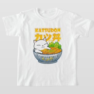 Pork Katsudon Cat T-Shirt