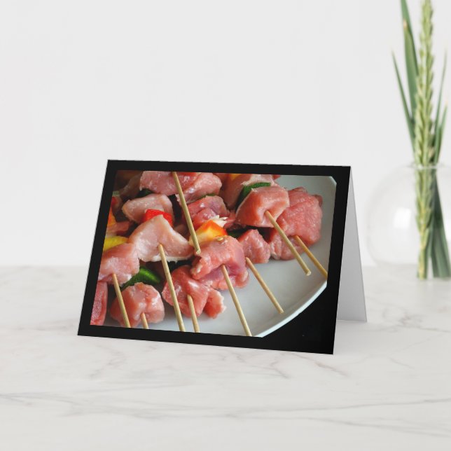 Pork Pepper Skewers Card (Front)