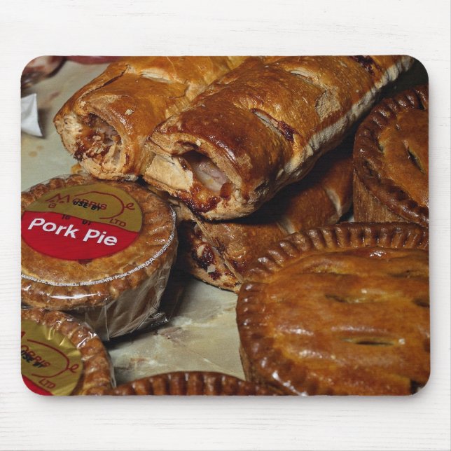 Pork pies and sausage rolls mouse mat (Front)
