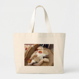 Pork pita sandwich large tote bag