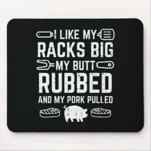 Pork Racks Big Rubbed Pulled Bbq Byrbecue Grilling Mouse Mat
