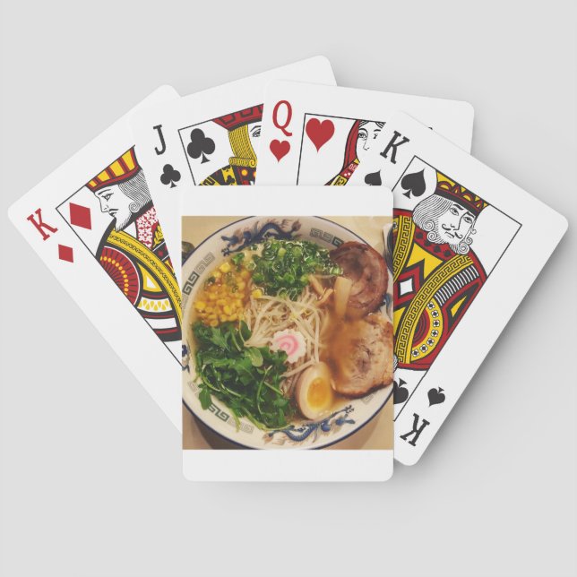 Pork Ramen Noodles Playing Cards (Back)