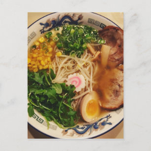 Pork Ramen Noodles Postcard