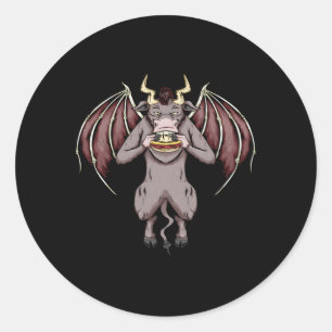 Pork Roll New Jersey Devil Nj State Original Classic Round Sticker