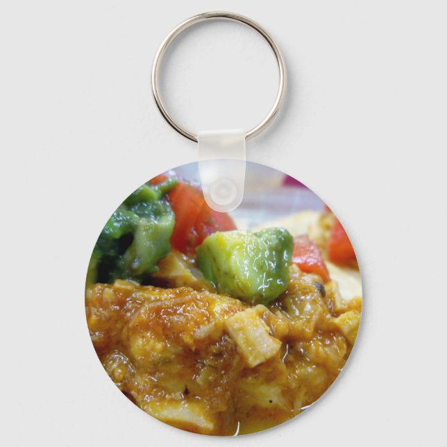 Pork tostada key ring (Front)