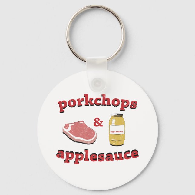 porkchops & applesauce key ring (Front)