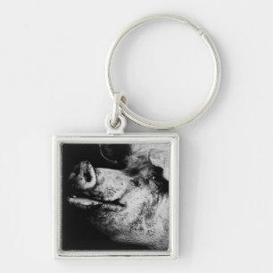 porker portrait key ring