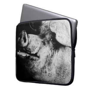 porker portrait laptop sleeve