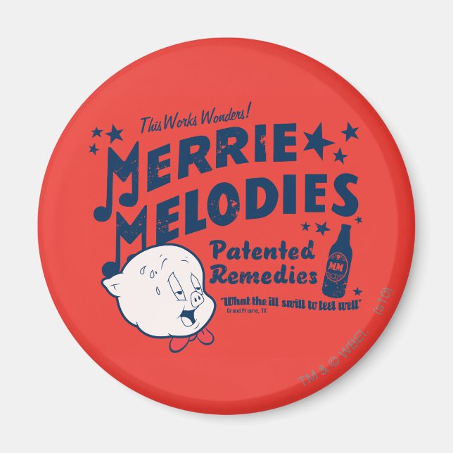 Porky MERRIE MELODIES™ Remedies 2 Magnet (Front)