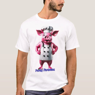 Porky Personas fun pig characters T-Shirt