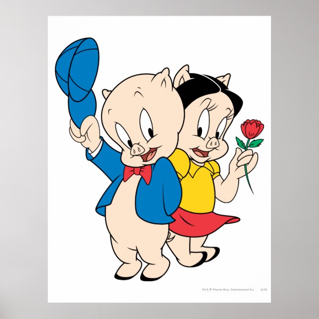 Porky Pig and Petunia Poster (Front)