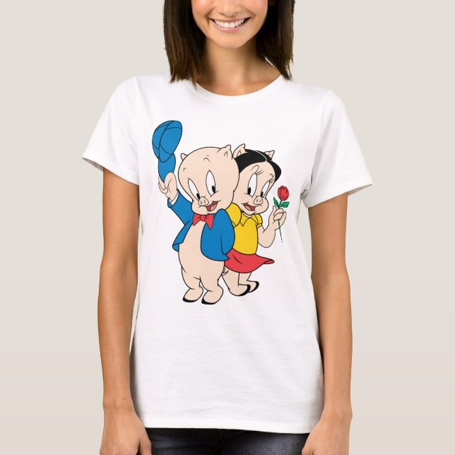 Porky Pig and Petunia T-Shirt (Front)