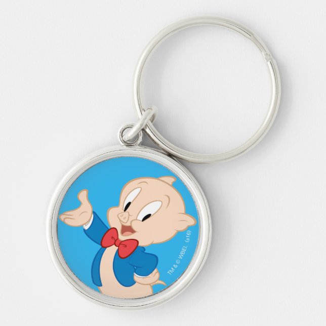 Porky Pig | Classic Pose Key Ring (Front)