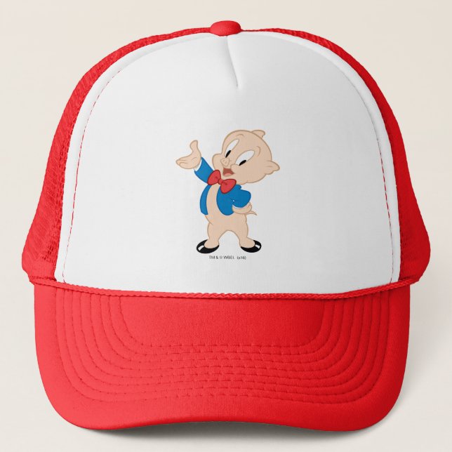 Porky Pig | Classic Pose Trucker Hat (Front)