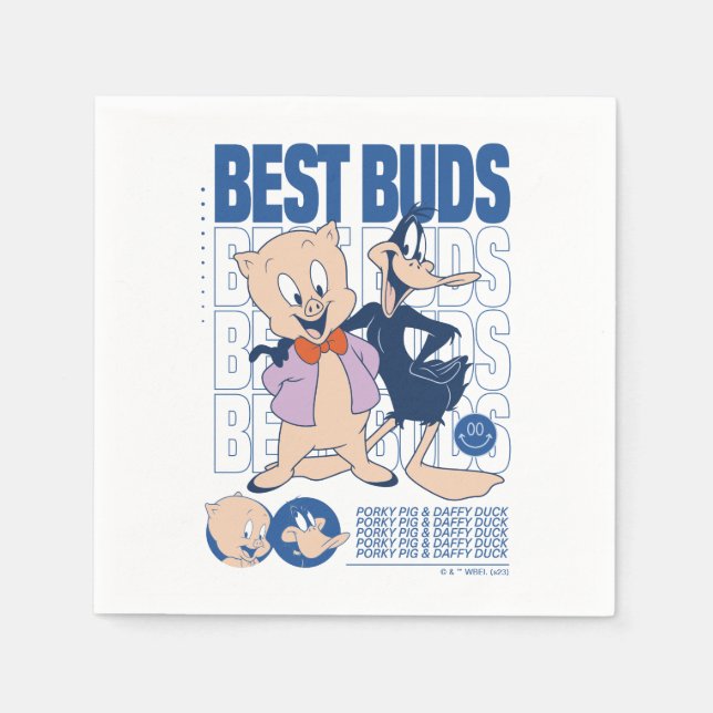 Porky Pig & DAFFY DUCK™ Best Buds Napkin (Front)