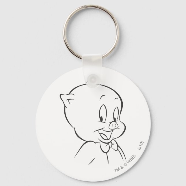 Porky Pig Expressive 4 Key Ring (Front)