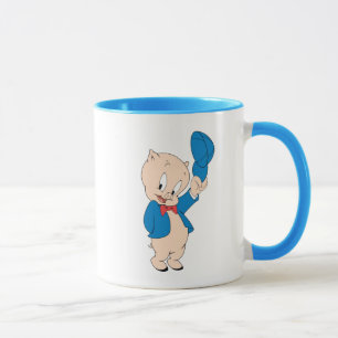 Porky Pig   Waving Hat Mug