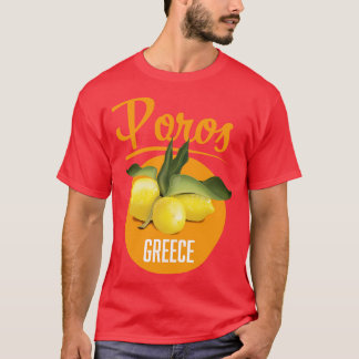 Poros Greece travel poster T-Shirt