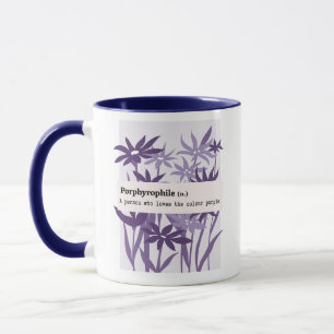 PORPHYROPHILE PURPLE FLOWER NATURE MUG