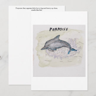 Porpoise Greeting Card