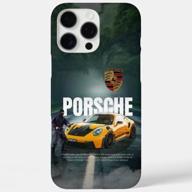 Porsche 911 Dynamic Race‑Silhouette Phone Case (Back)