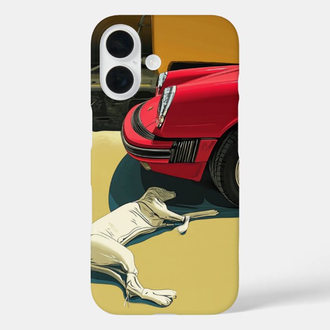 Porsche and dog Case-Mate iPhone case (Back)