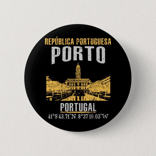Port 6 Cm Round Badge (Front)