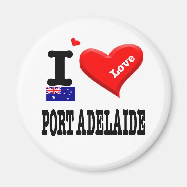 PORT ADELAIDE - I Love Magnet (Front)