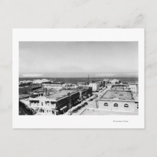 Port Angeles, WA Town View and Harbour Photograph Postcard