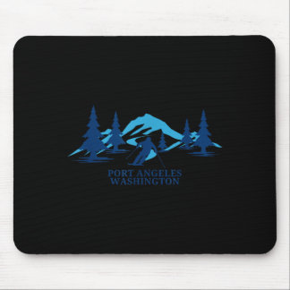 Port angeles washington ski resort skiing skier mouse mat