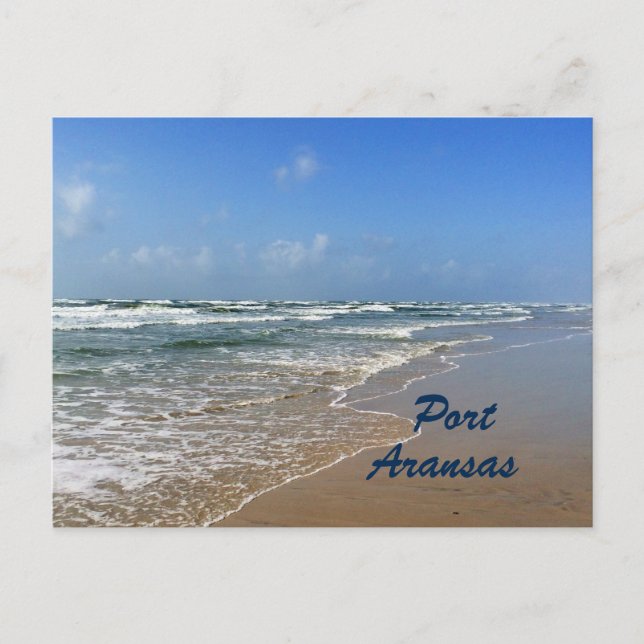 Port Aransas Beach in Texas Postcard (Front)
