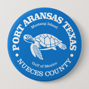 Port Aransas (sea turtle) 10 Cm Round Badge