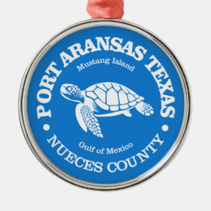 Port Aransas (sea turtle) Metal Tree Decoration