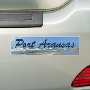 Port Aransas Texas Beach Bumper Sticker