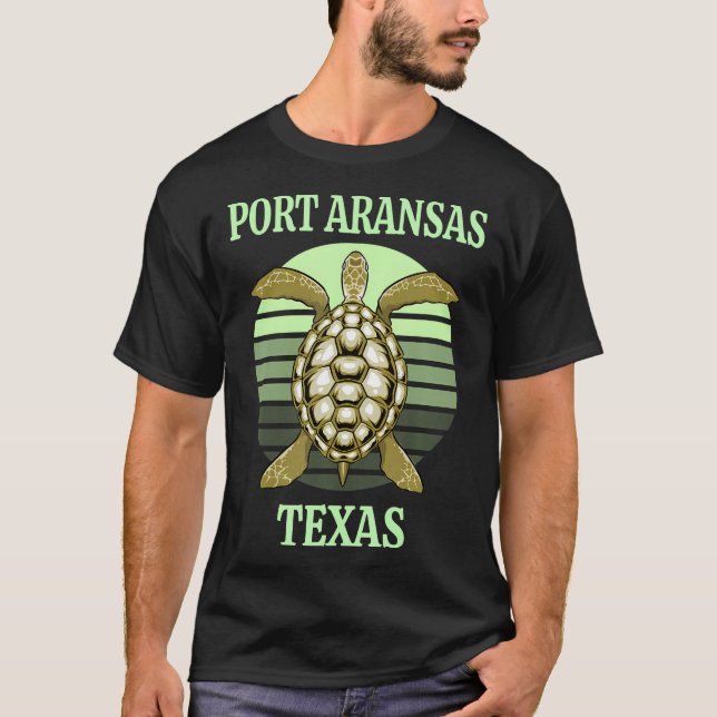 Port Aransas Texas Sea Turtle  T-Shirt (Front)