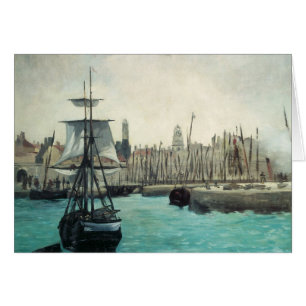 Port at Calais by Manet, Vintage Impressionism Art