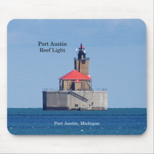 Port Austin Reef Light mousepad