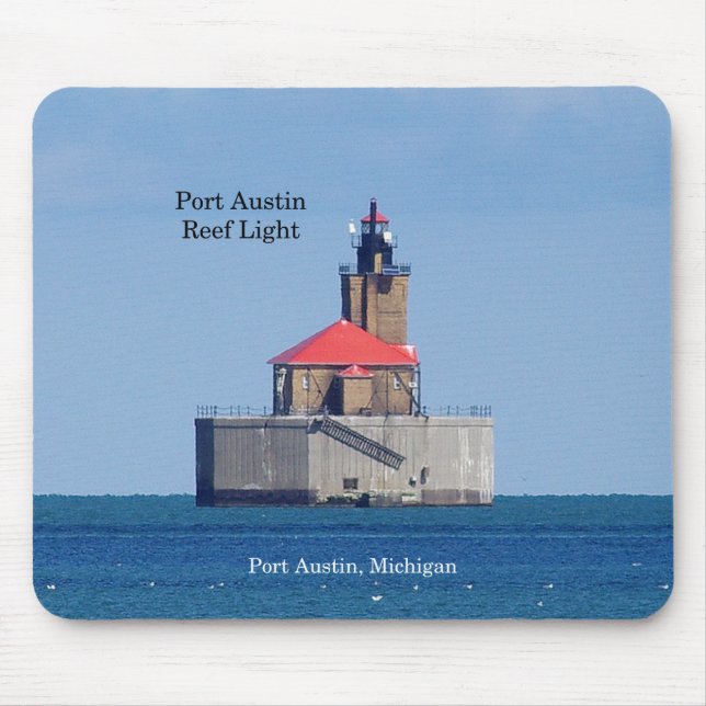 Port Austin Reef Light mousepad (Front)