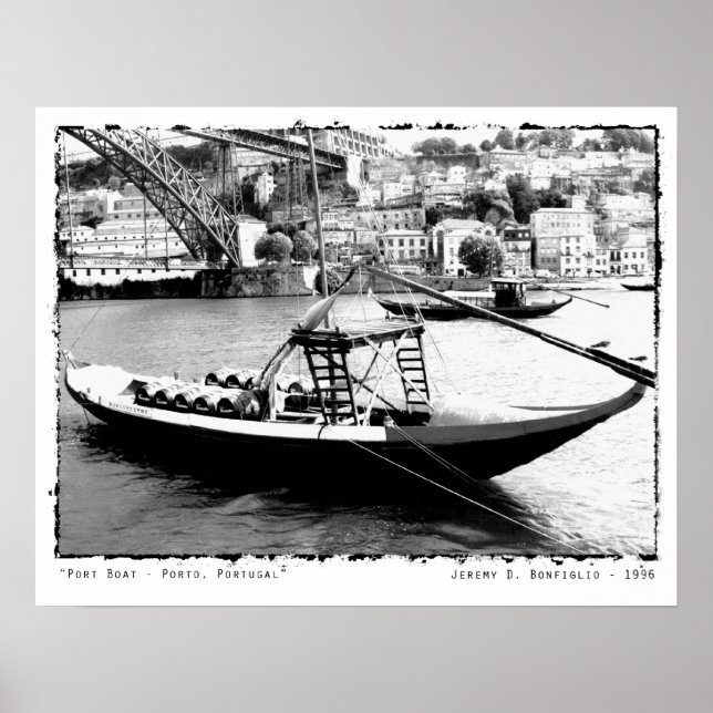 Port Boat - Porto, Portugal Photography Print (Front)