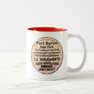 Port Byron, New York Home of Commercial Mincemeat  Two-Tone Coffee Mug