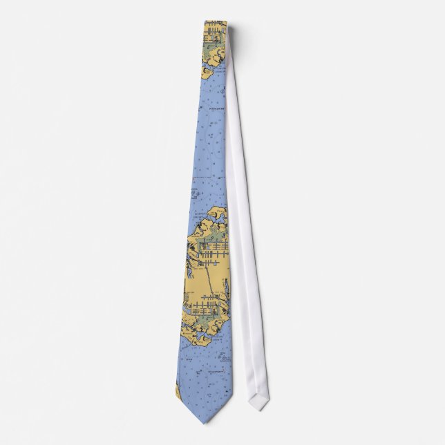Port Charlotte, Florida Nautical Chart Tie (Front)