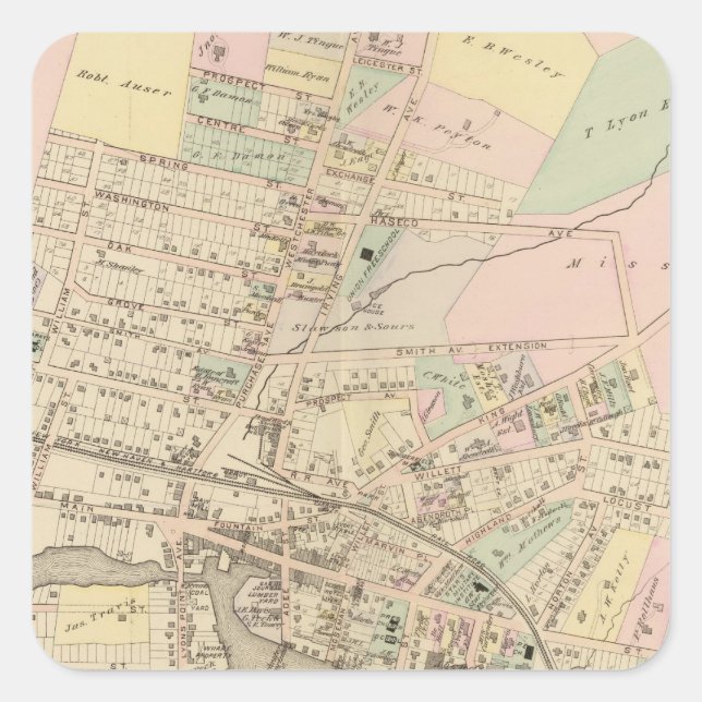 Port Chester, New York 2 Square Sticker (Front)