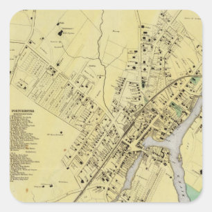 Port Chester, NY Square Sticker