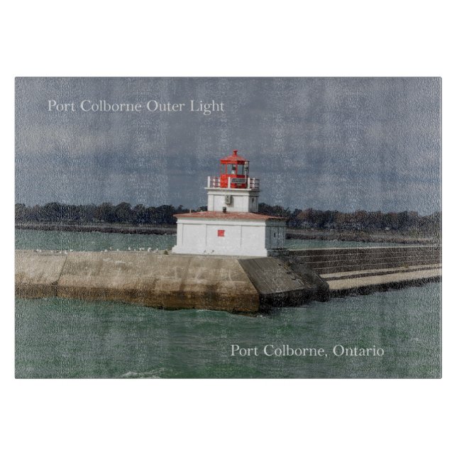 Port Colborne Outer Light cutting board (Front)