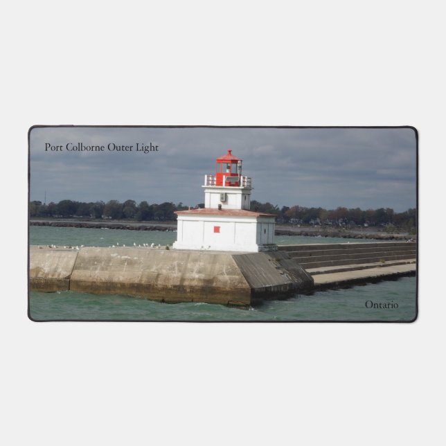 Port Colborne Outer Light desk mat (Front)