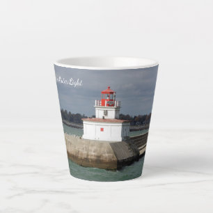 Port Colborne Outer Light latte mug