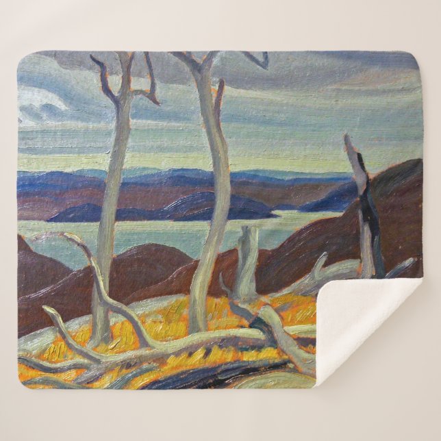 Port Coldwell Bay | Franklin Carmichael | Sherpa Blanket (Front (Horizontal))