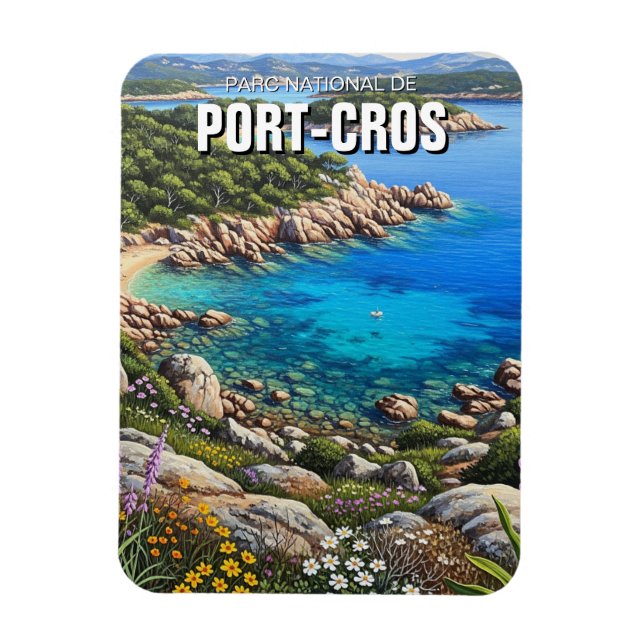 Port-Cros National Park France Travel Magnet (Vertical)